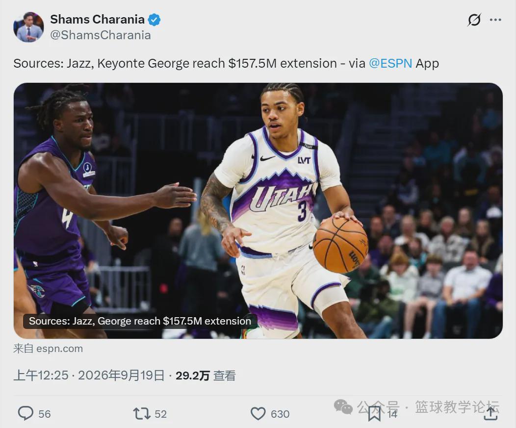 5年1.575亿！正式签约！NBA又一份大合同